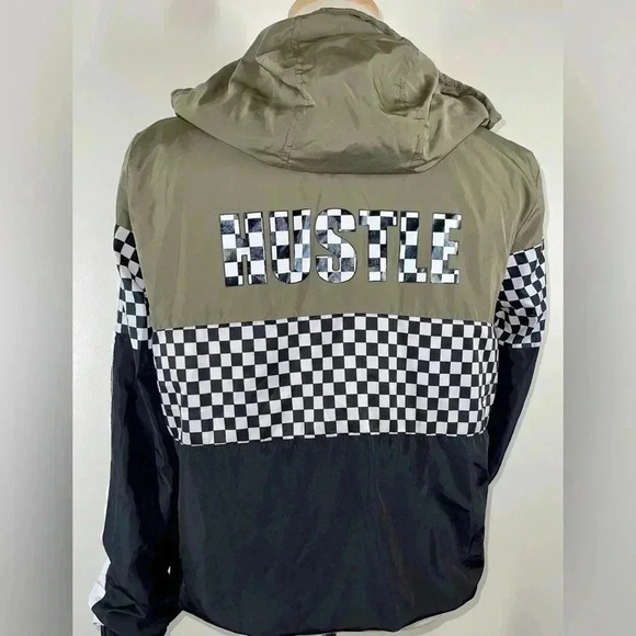 Hustle Zip Up Jacket | Vans checkered inspired | Women’s XL - Picture 1 of 3